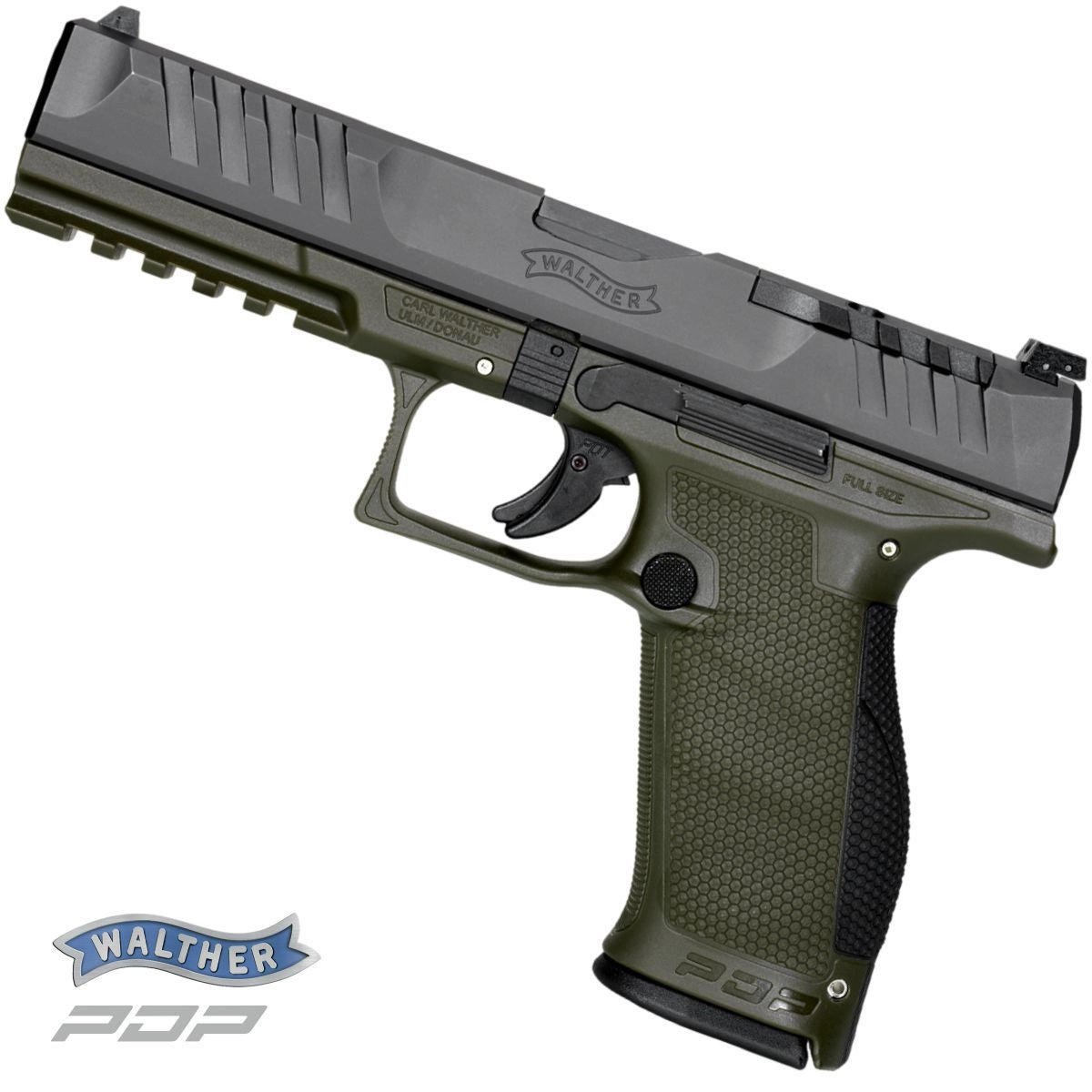 Walther PDP Full Size 5" OD Green cal.9mm Luger