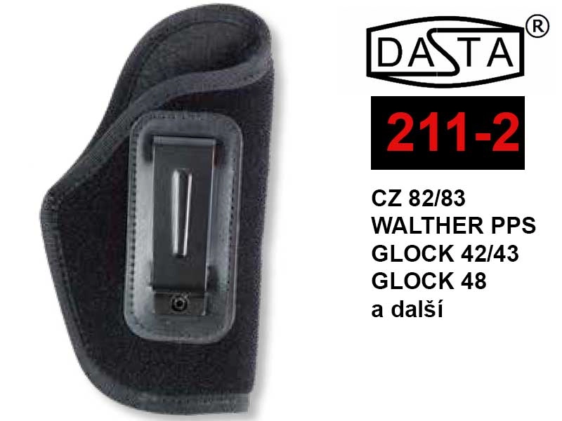 Dasta 211-2 IWB pouzdro CZ 82/83, Makarov, Glock 42/43atd