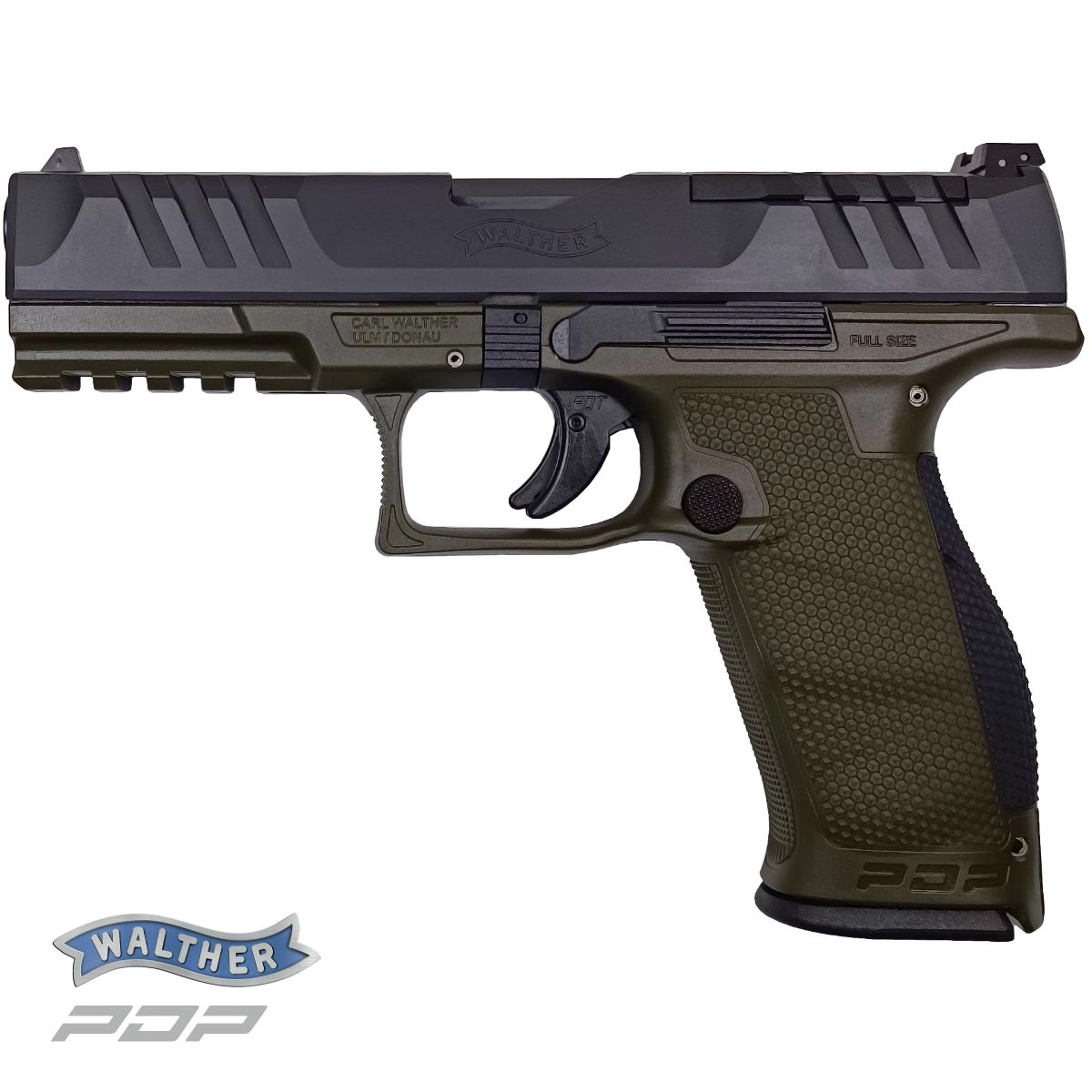 Walther PDP Full Size 4,5‘‘ OD Green cal.9 mm Luger