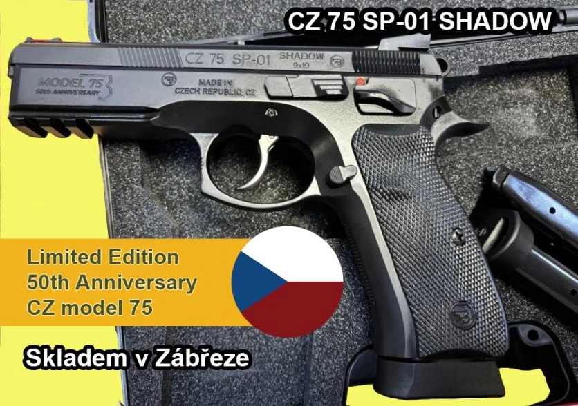 Cz Shadow 1 50th Anniversary CZ75 cal. 9 mm Luger výroční edice 3xzásobník