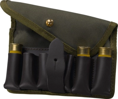 Nábojová taška 12 GA pro 6 patróoon kombinace kůže textil