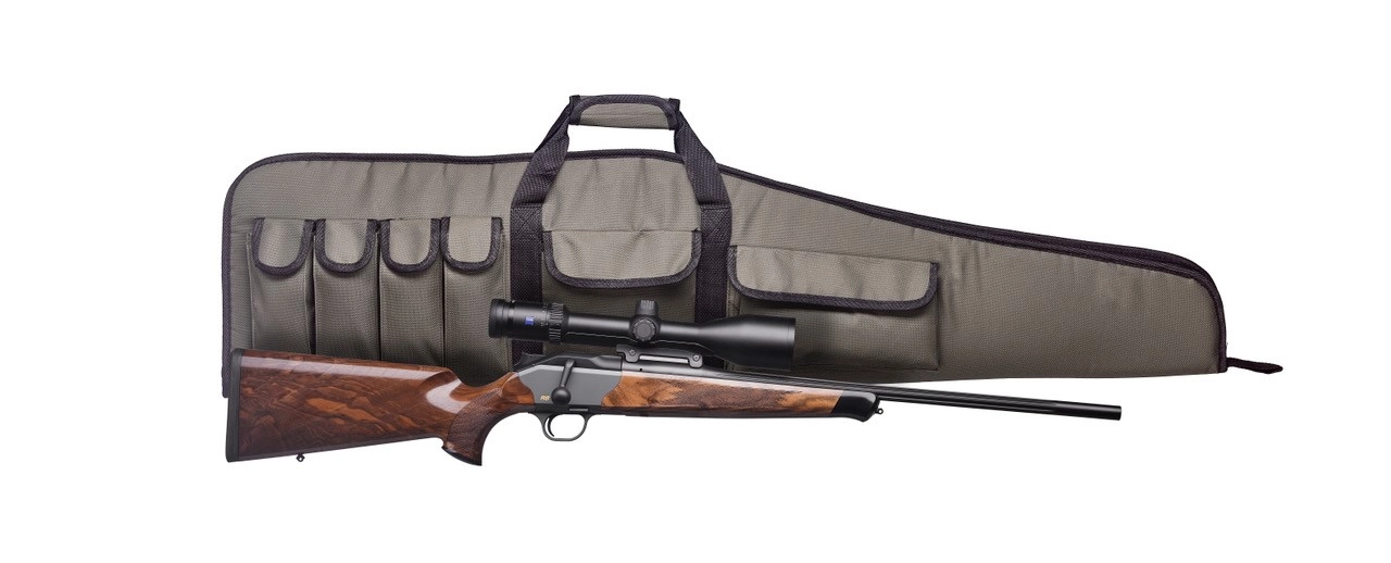 Pouzdro na zbraně MOD10  solo puška černé, zelené, logo, bez loga